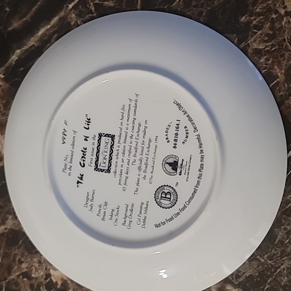 Lion King "The Circle of Life" collectible plate - Picture 5 of 8